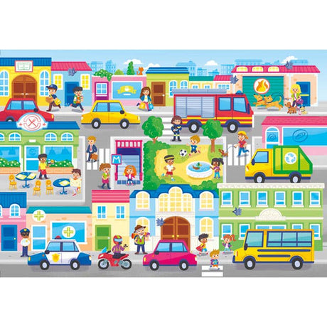 Supercolor Series In The City Kids 104 Piece Jigsaw Puzzle by Clementoni - Clementoni - Jigsaw Puzzles - The Puzzle Center -