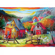 Sur La Rue Des Tremblay 300 Piece Jigsaw Puzzle by JaCaRou Puzzles - Large Piece Country Art - JaCaRou Puzzles Inc. - Jigsaw Puzzles - The Puzzle Center -