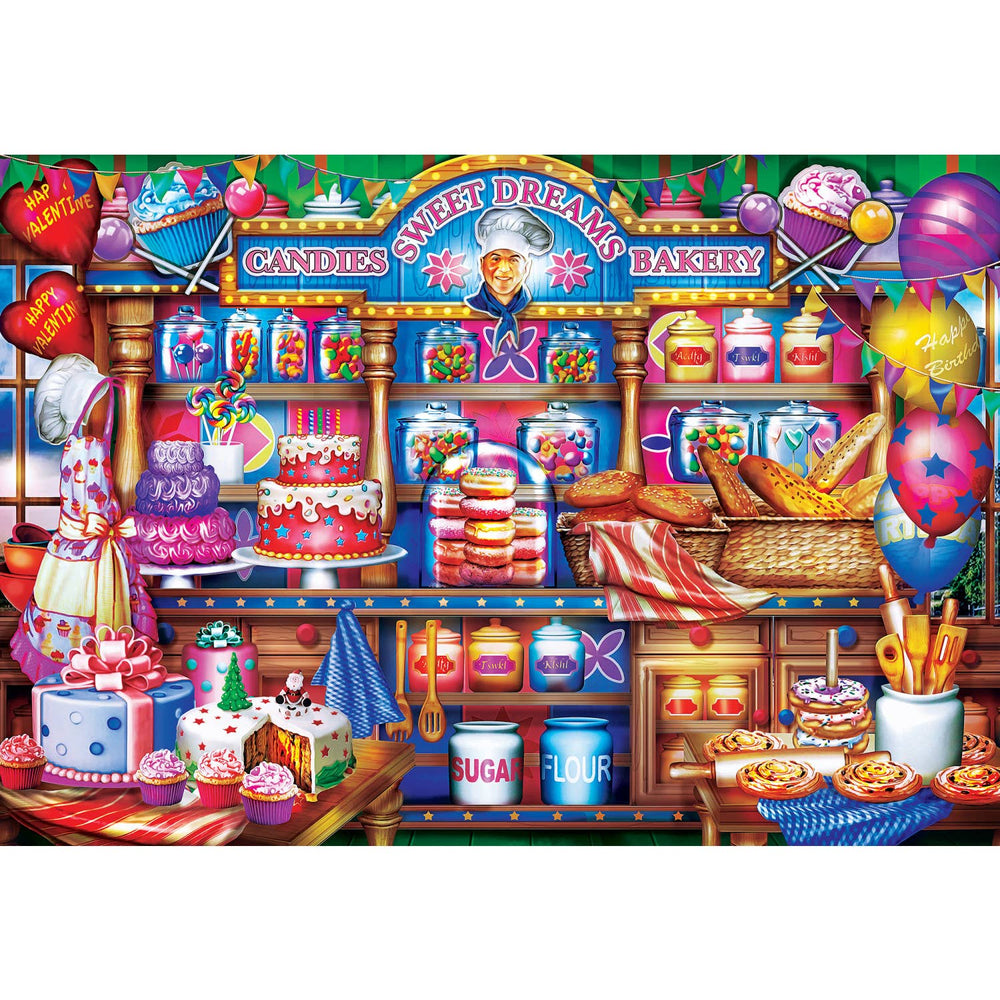 Sweet Dreams Bakery 1000 Piece Puzzle EZ Grip by Masterpieces - Masterpieces Puzzles - Jigsaw Puzzles - The Puzzle Center -
