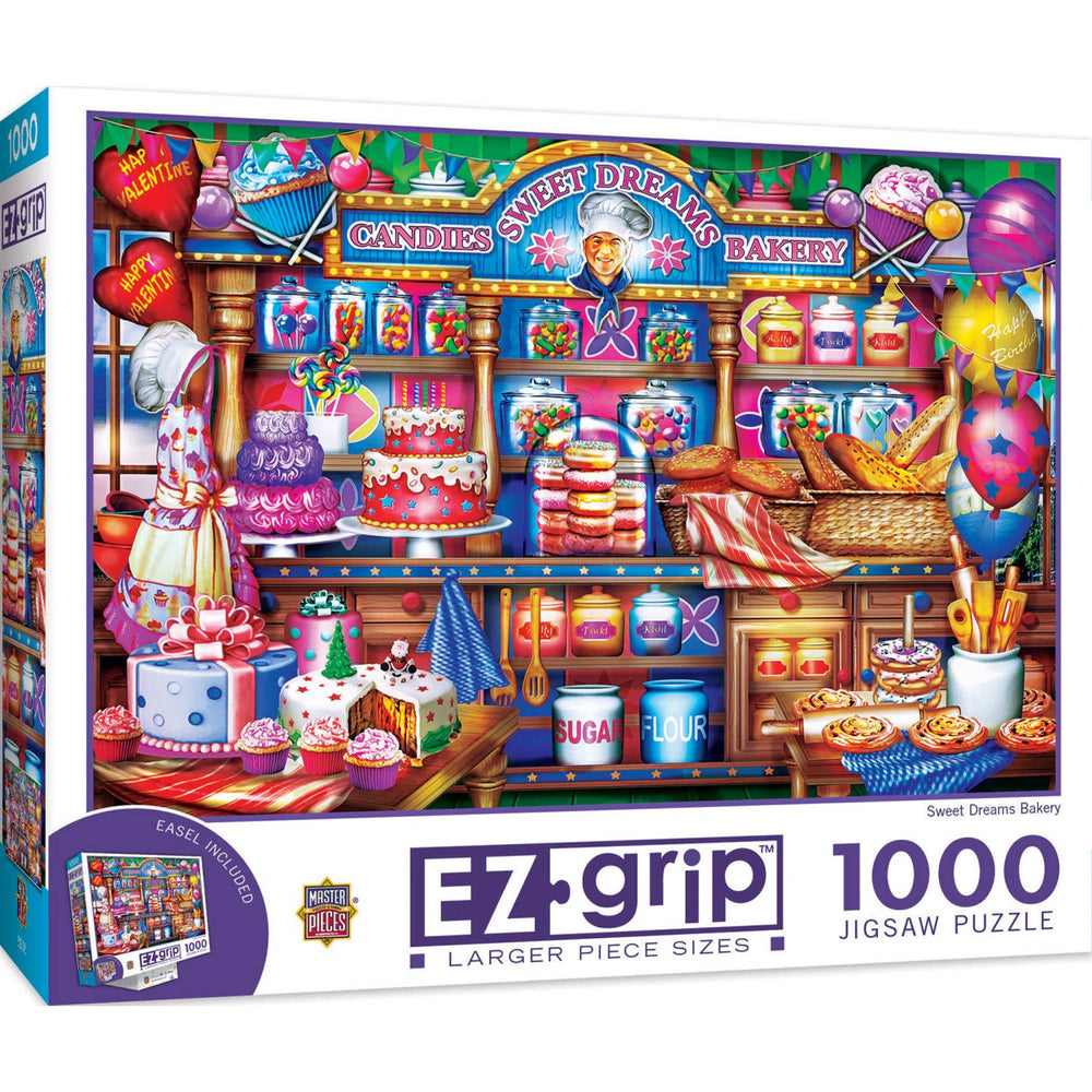 Sweet Dreams Bakery 1000 Piece Puzzle EZ Grip by Masterpieces - Masterpieces Puzzles - Jigsaw Puzzles - The Puzzle Center -