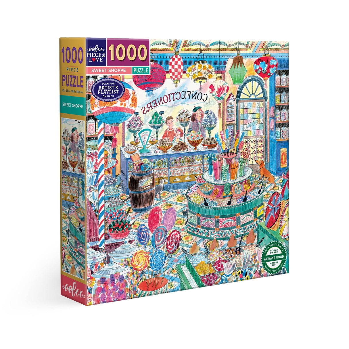 Sweet Shoppe 1000 Piece Jigsaw Puzzle | eeBoo - Jigsaw Puzzles - The Puzzle Center