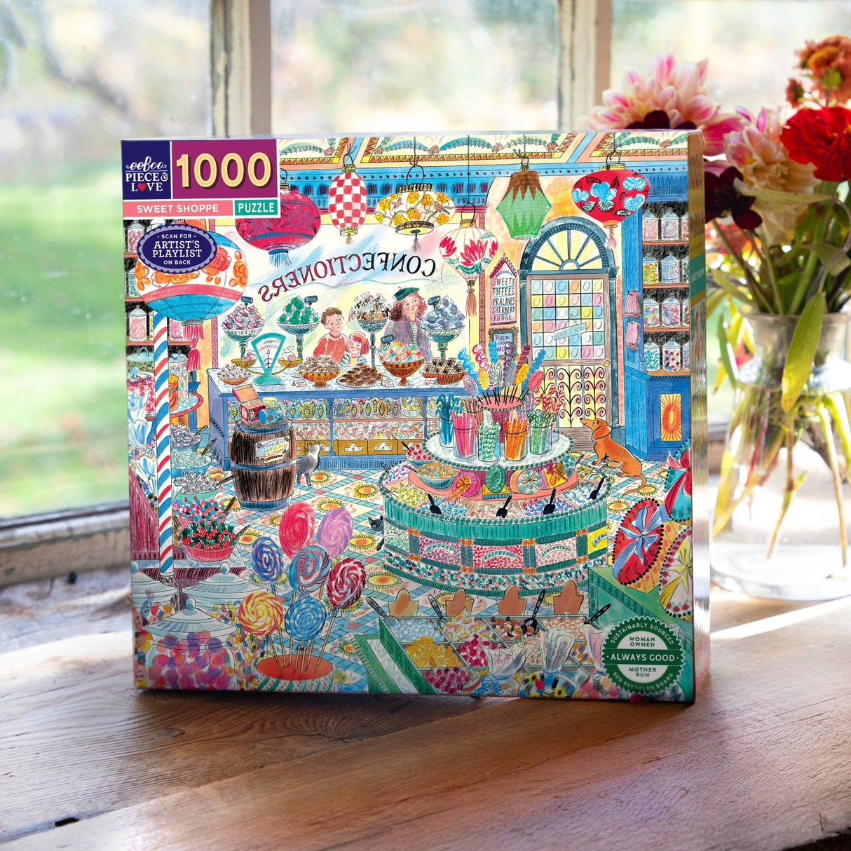 Sweet Shoppe 1000 Piece Jigsaw Puzzle | eeBoo - Jigsaw Puzzles - The Puzzle Center