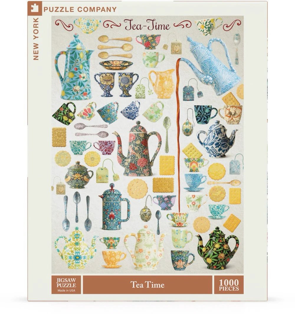 Tea Time 1000 Piece Jigsaw Puzzle | New York Puzzle Company - Jigsaw Puzzles - The Puzzle Center