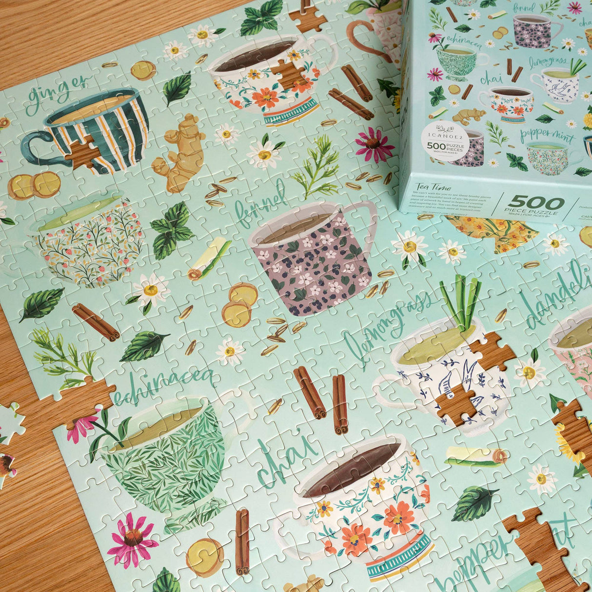 Tea Time 500 Piece Jigsaw Puzzle | 1Canoe2 - Jigsaw Puzzles - The Puzzle Center