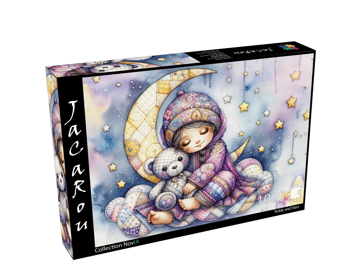 Teddy And Stars 1000 Piece Jigsaw Puzzle | JaCaRou Puzzles - Jigsaw Puzzles - The Puzzle Center