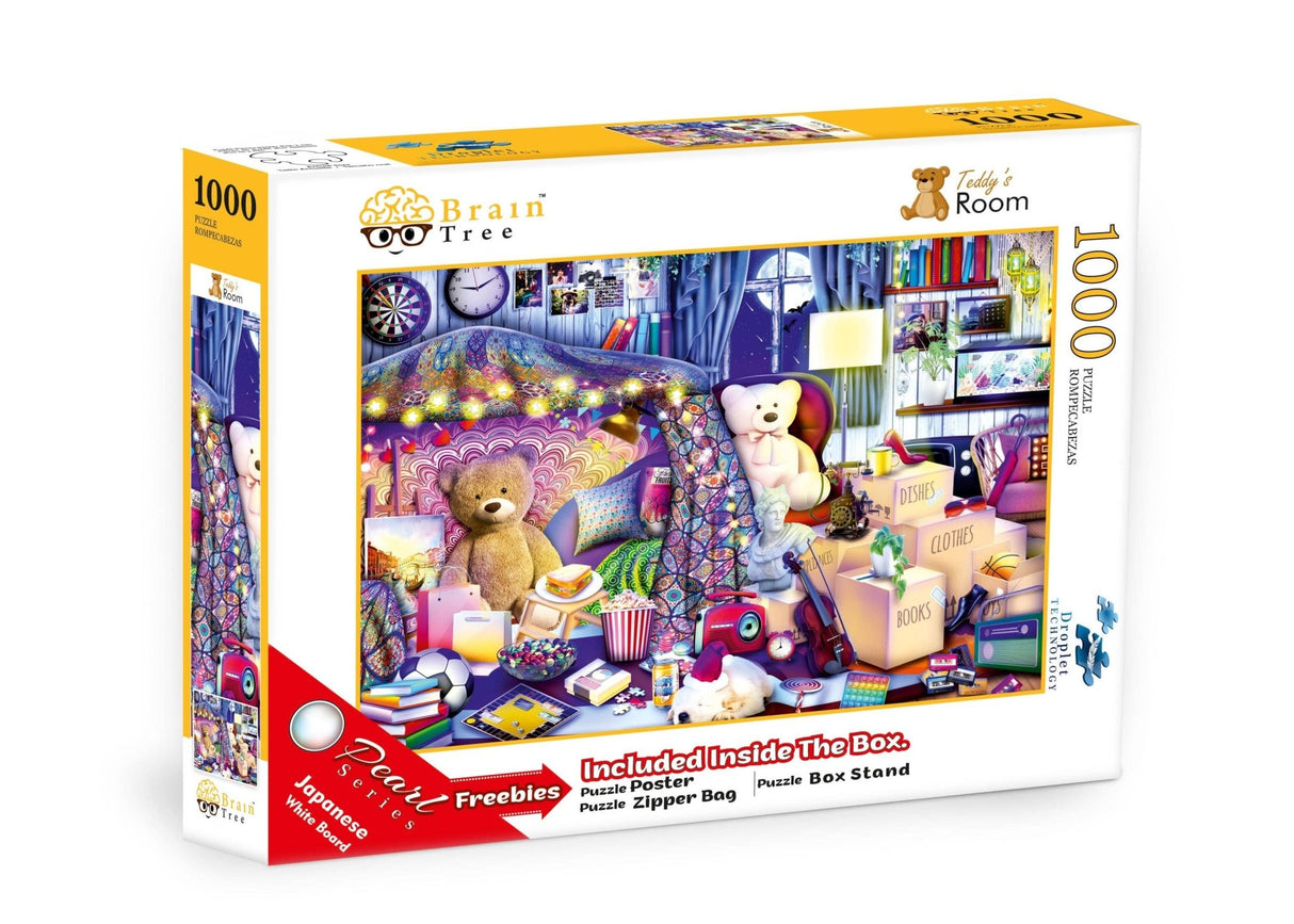 Teddy's Room Jigsaw Puzzle 1000 Pieces by Brain Tree Games - Nostalgic & Creative - Brain Tree Games LLC - Jigsaw Puzzles - The Puzzle Center -