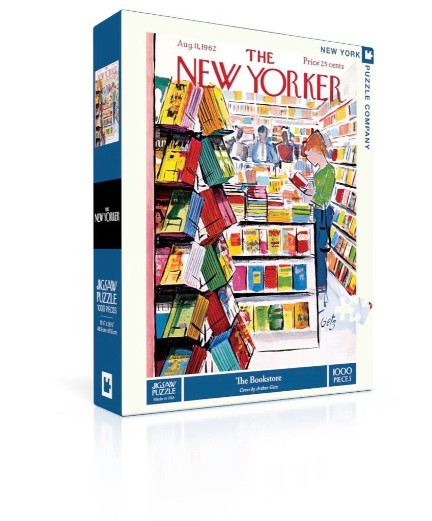 The Bookstore 1000 Piece Jigsaw Puzzle by New York Puzzle Company - New York Puzzle Company - Jigsaw Puzzles - The Puzzle Center -