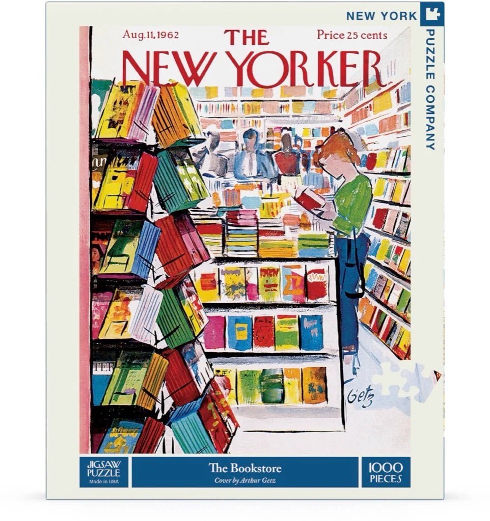 The Bookstore 1000 Piece Jigsaw Puzzle by New York Puzzle Company - New York Puzzle Company - Jigsaw Puzzles - The Puzzle Center -