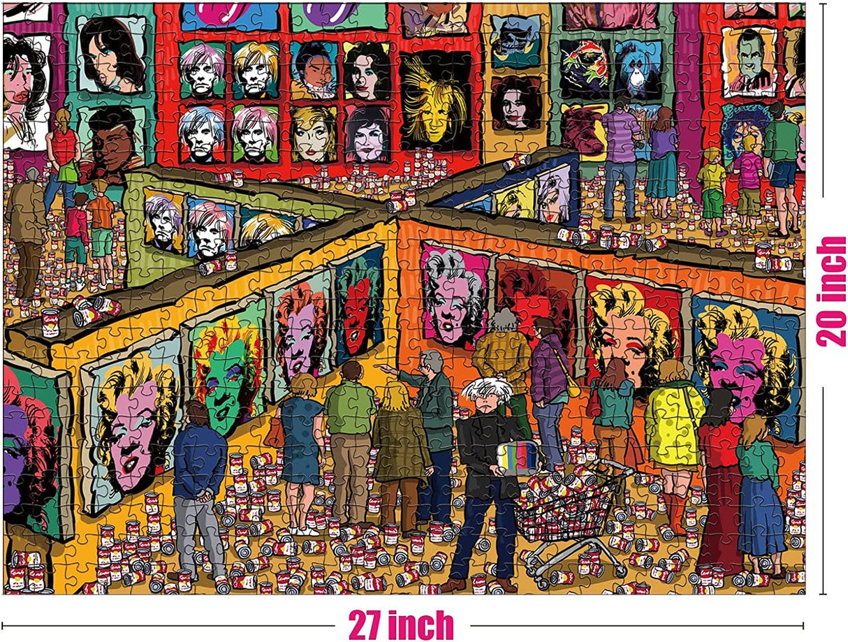 The Factory of Andy Warhol 500 Piece Jigsaw Puzzle | Antelope Puzzle - Jigsaw Puzzles - The Puzzle Center