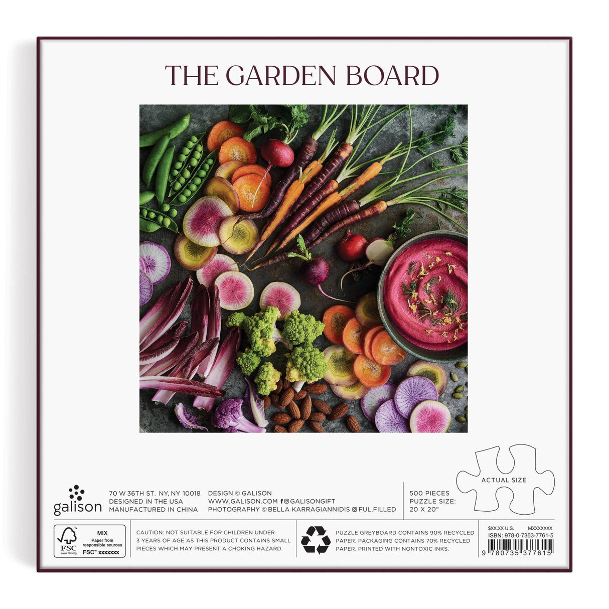 The Garden Board 500 Piece Puzzle by Galison - Galison - Jigsaw Puzzles - The Puzzle Center -