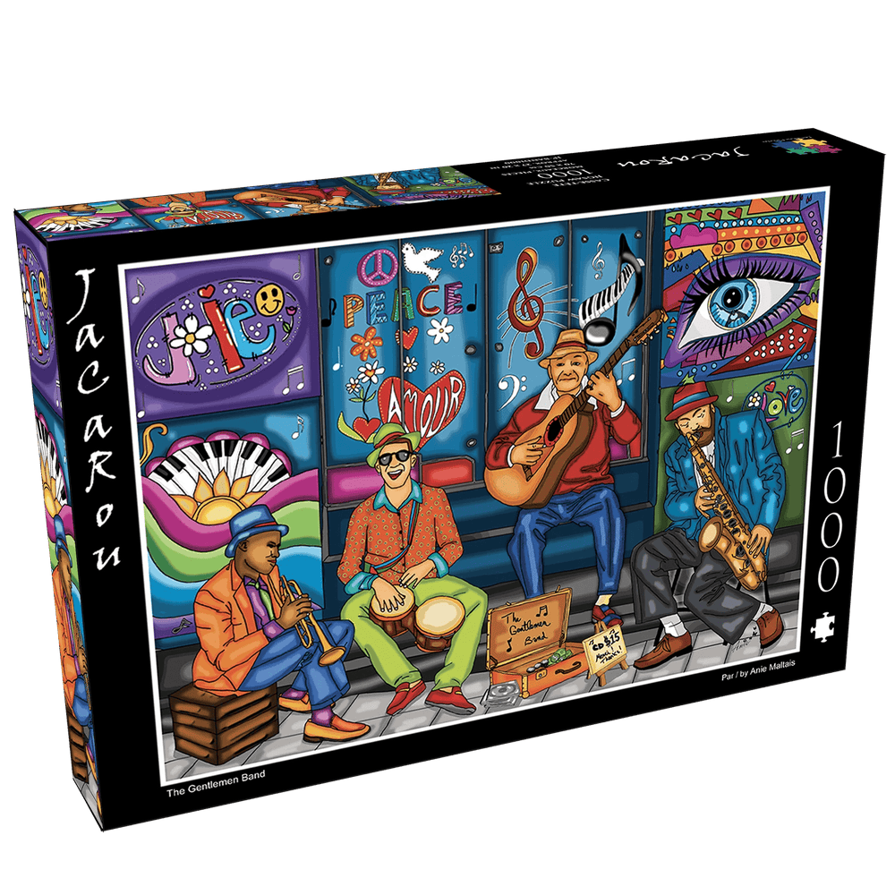 The Gentleman Band 1000 Piece Jigsaw Puzzle by JaCaRou Puzzles - JaCaRou Puzzles Inc. - Jigsaw Puzzles - The Puzzle Center -
