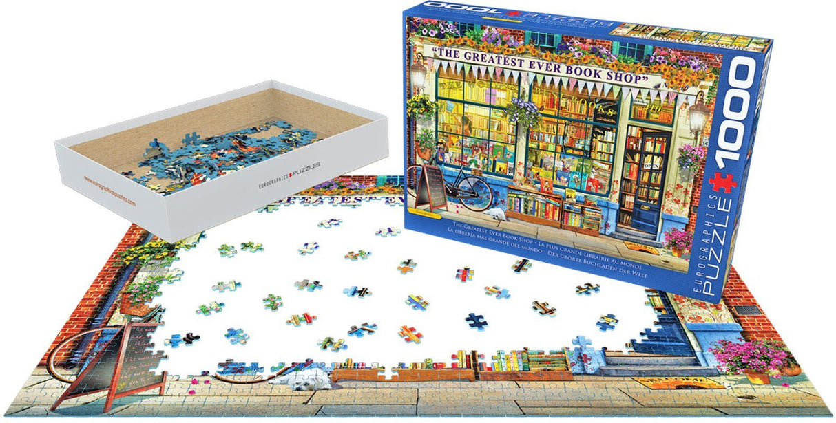 The Greatest Ever Book Shop 1000 Piece Puzzle by Eurographics - Eurographics - Jigsaw Puzzles - The Puzzle Center -