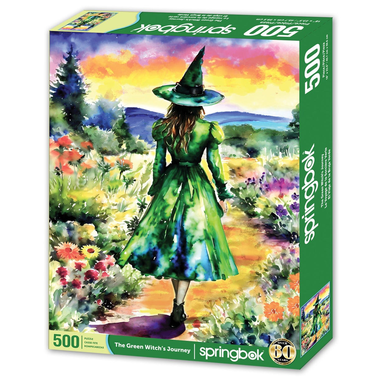 The Green Witches Journey 500 Piece Jigsaw Puzzle - Limited Release | Springbok Puzzles - Springbok Puzzles - Jigsaw Puzzles - The Puzzle Center