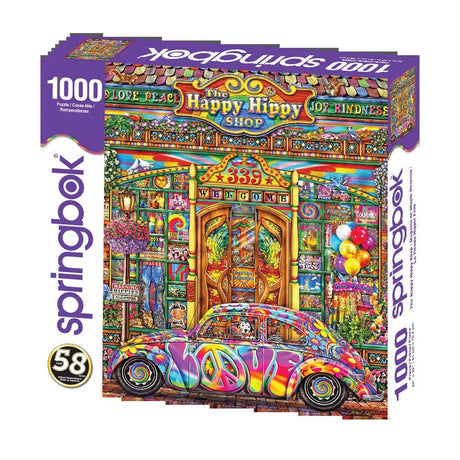 The Happy Hippy Shop 1000 - Piece Jigsaw Puzzle by Springbok Puzzles - Springbok Puzzles - Jigsaw Puzzles - The Puzzle Center -