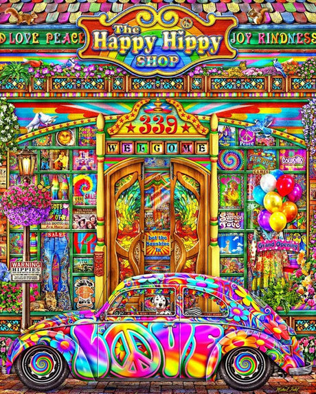 The Happy Hippy Shop 1000 - Piece Jigsaw Puzzle by Springbok Puzzles - Springbok Puzzles - Jigsaw Puzzles - The Puzzle Center -
