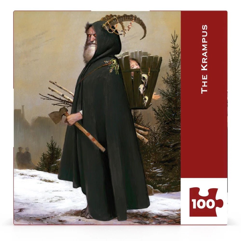 The Krampus 100 Piece Mini Jigsaw Puzzle | New York Puzzle Company - Mini Jigsaw Puzzles - The Puzzle Center