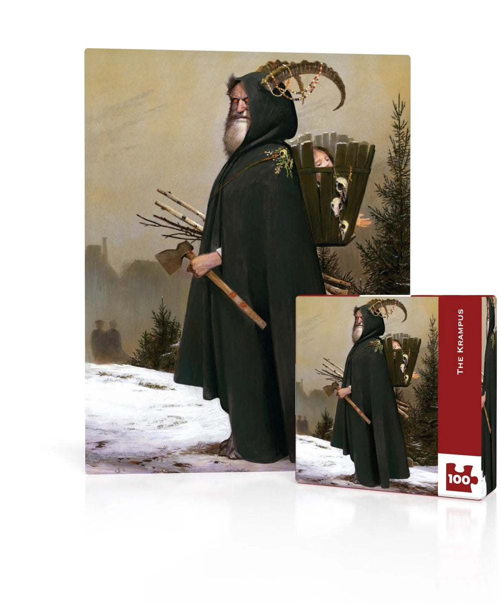 The Krampus 100 Piece Mini Jigsaw Puzzle | New York Puzzle Company - Mini Jigsaw Puzzles - The Puzzle Center
