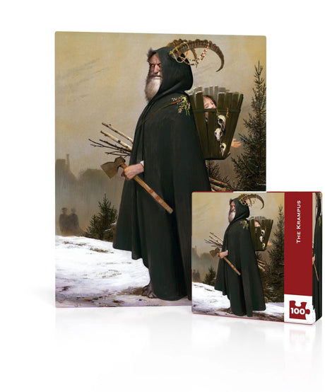 The Krampus 100 Piece Mini Jigsaw Puzzle | New York Puzzle Company - Mini Jigsaw Puzzles - The Puzzle Center