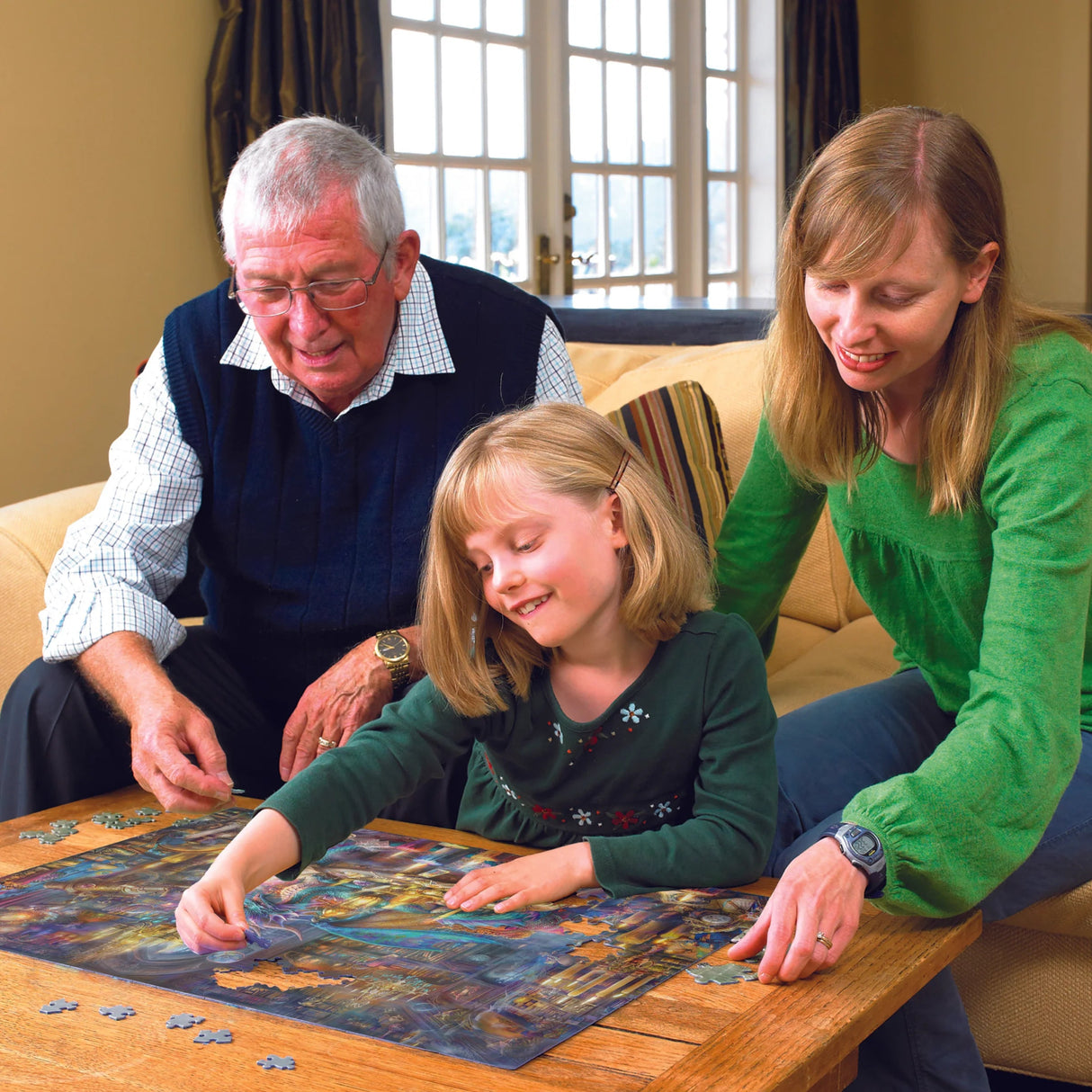The Library Keeper (Family) 350 Piece Family Puzzle | Cobble Hill Puzzles - Jigsaw Puzzles - The Puzzle Center