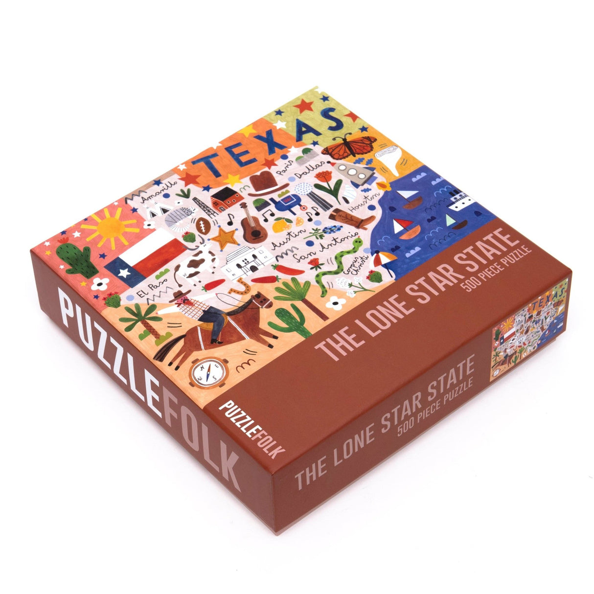 The Lone Star State 500 Piece Jigsaw Puzzle | Puzzlefolk - Jigsaw Puzzles - The Puzzle Center