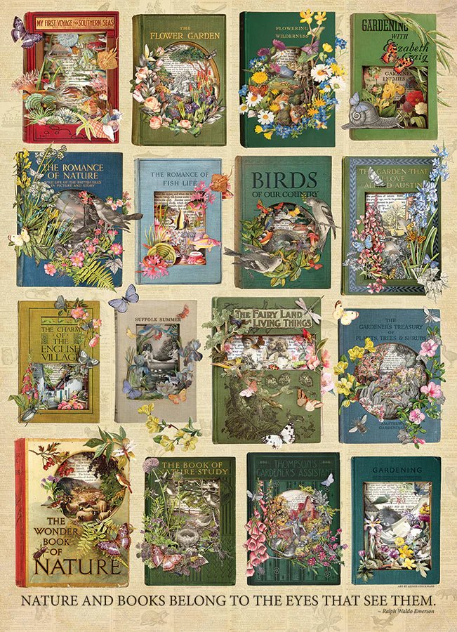 The Nature of Books 1000 Piece Puzzle by Cobble Hill Puzzles - Cobble Hill Puzzles - Jigsaw Puzzles - The Puzzle Center