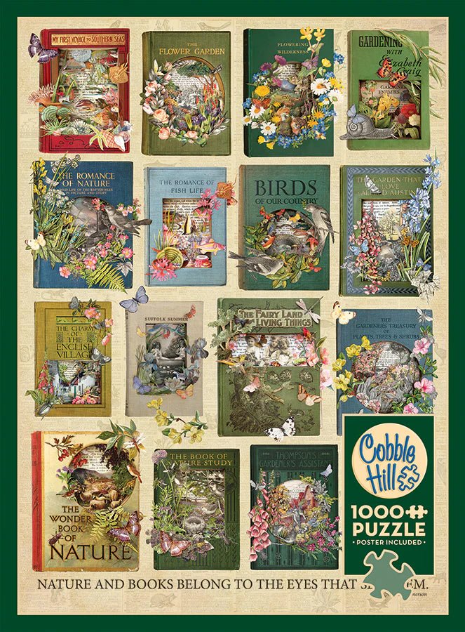 The Nature of Books 1000 Piece Puzzle by Cobble Hill Puzzles - Cobble Hill Puzzles - Jigsaw Puzzles - The Puzzle Center