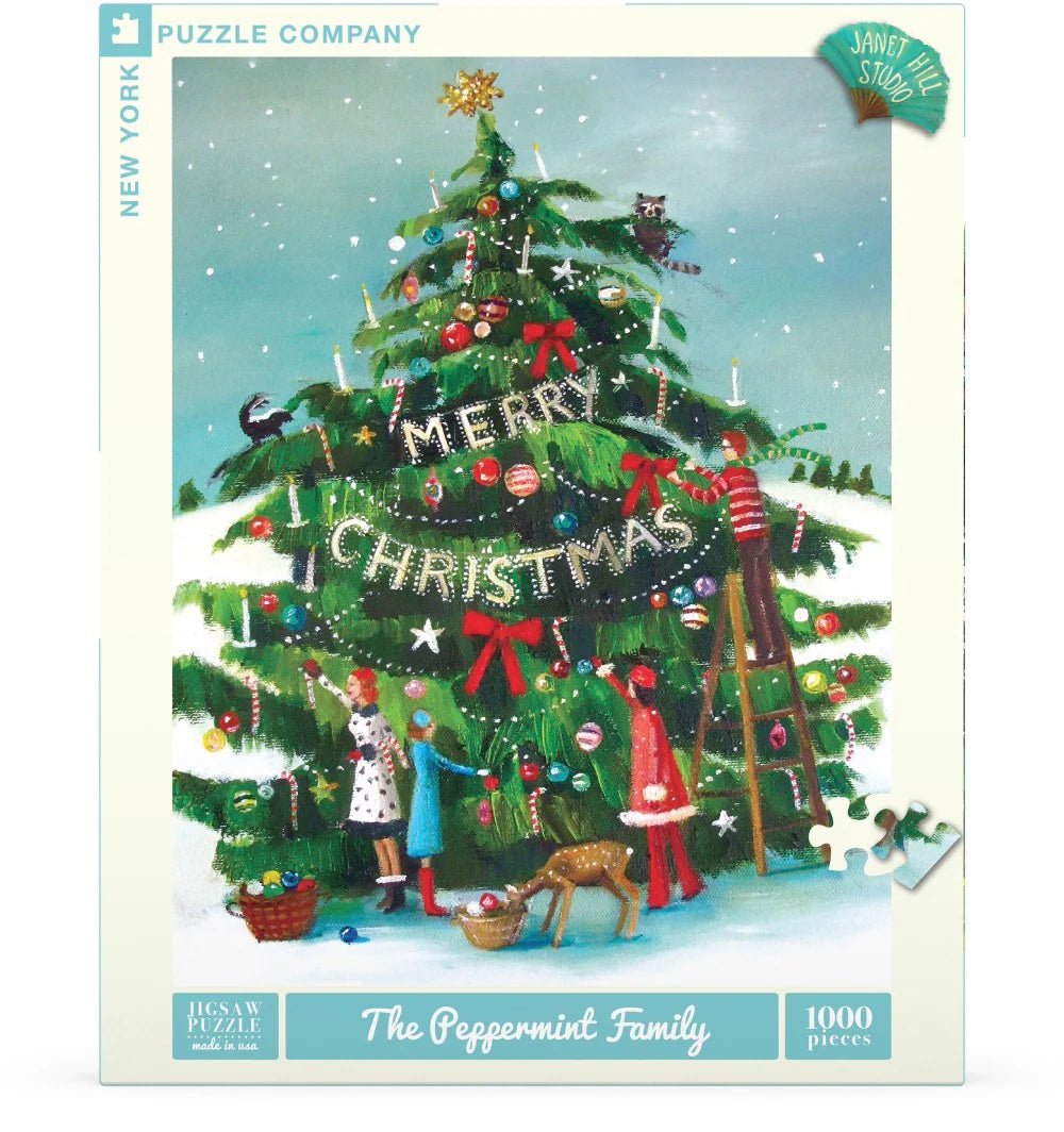 The Peppermint Family 1000 Piece Jigsaw Puzzle | New York Puzzle Company - Jigsaw Puzzles - The Puzzle Center