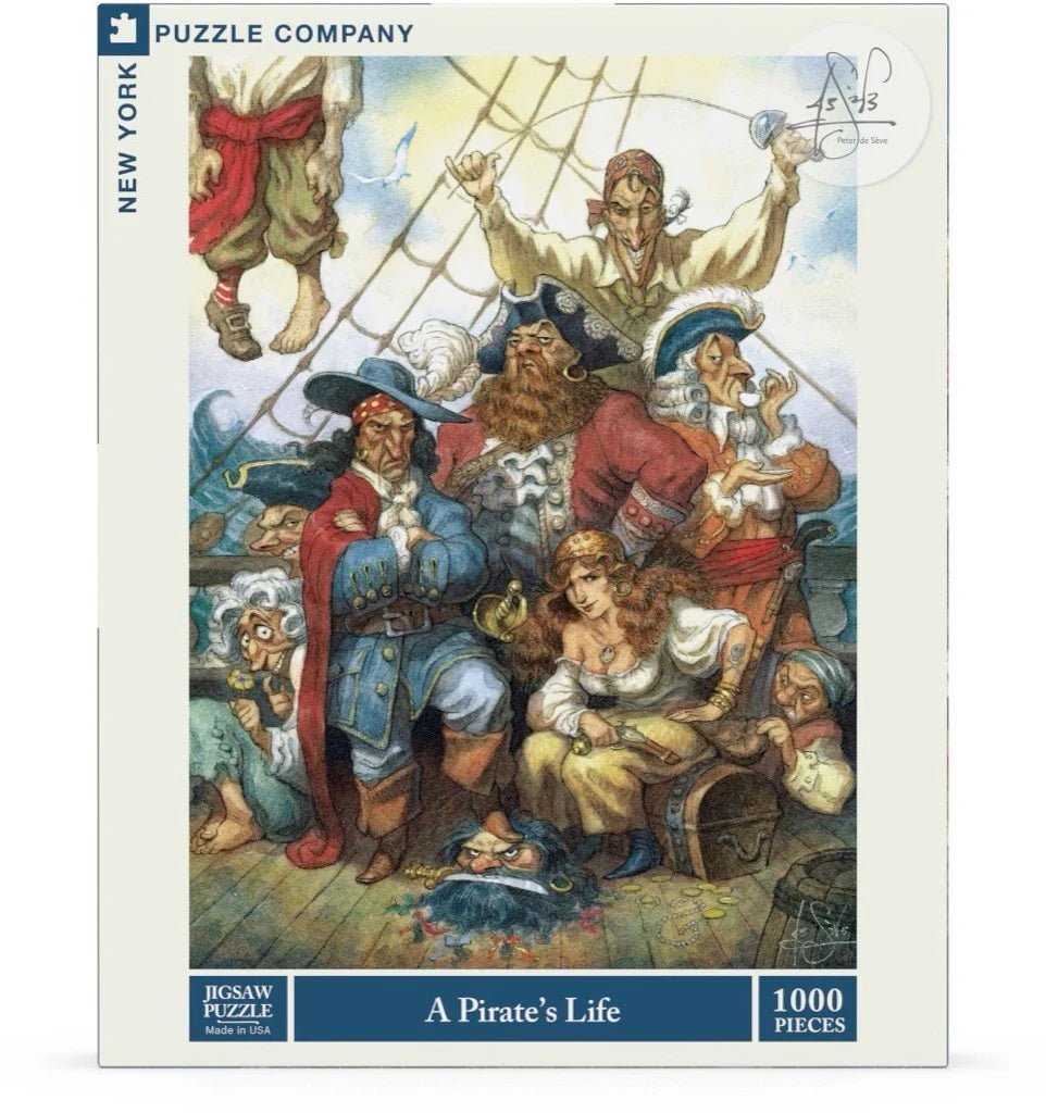 The Pirate's Life 1000 Piece Jigsaw Puzzle by NY Puzzle Company - New York Puzzle Company - Jigsaw Puzzles - The Puzzle Center -