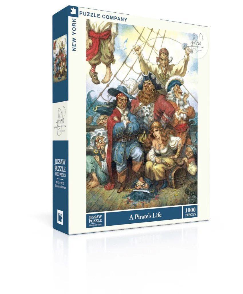 The Pirate's Life 1000 Piece Jigsaw Puzzle by NY Puzzle Company - New York Puzzle Company - Jigsaw Puzzles - The Puzzle Center -