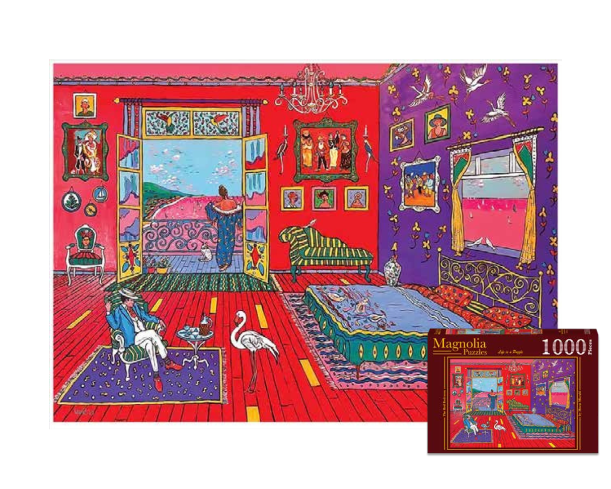 The Red Bedroom 1000 Piece Jigsaw Puzzle | Magnolia - Jigsaw Puzzles - The Puzzle Center