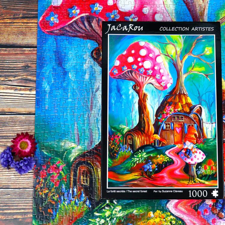 The Secret Forest 1000 Piece Jigsaw Puzzle by JaCaRou Puzzles - JaCaRou Puzzles Inc. - Jigsaw Puzzles - The Puzzle Center -