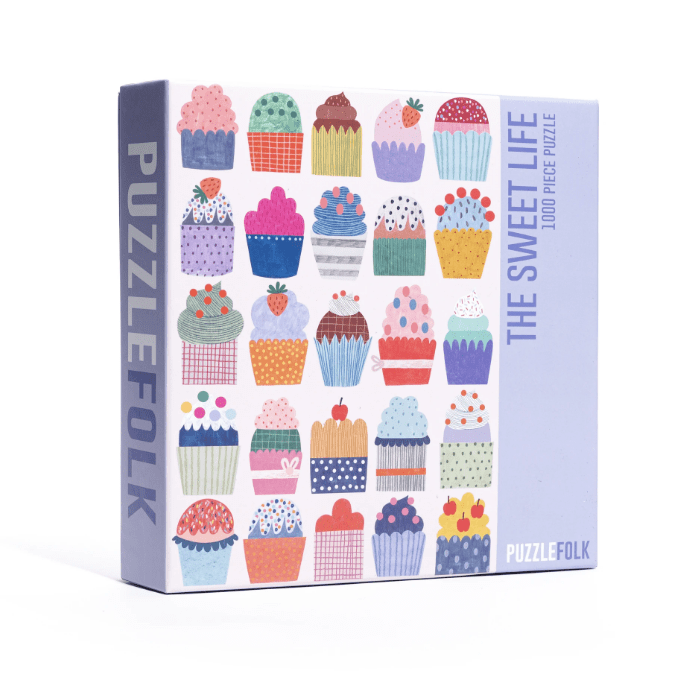 The Sweet Life 1,000 Piece Puzzle by Puzzlefolk | Delicious Cupcake Jigsaw Puzzle - Puzzlefolk - Jigsaw Puzzles - The Puzzle Center -
