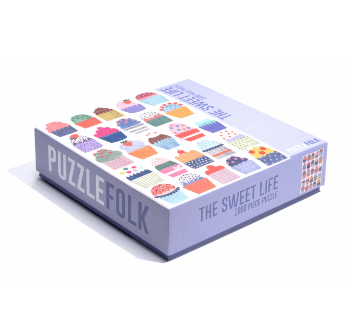 The Sweet Life 1,000 Piece Puzzle by Puzzlefolk | Delicious Cupcake Jigsaw Puzzle - Puzzlefolk - Jigsaw Puzzles - The Puzzle Center -