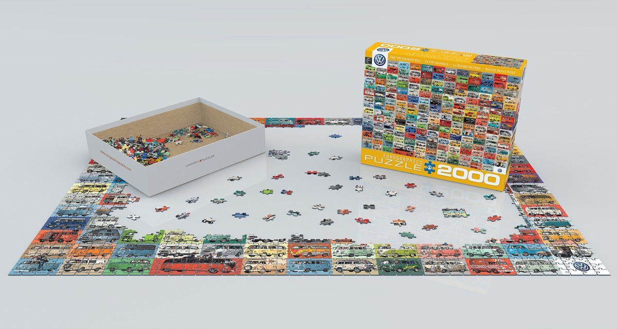 The VW Groovy Bus 2000 Piece Puzzle by Eurographics - Eurographics - Jigsaw Puzzles - The Puzzle Center -