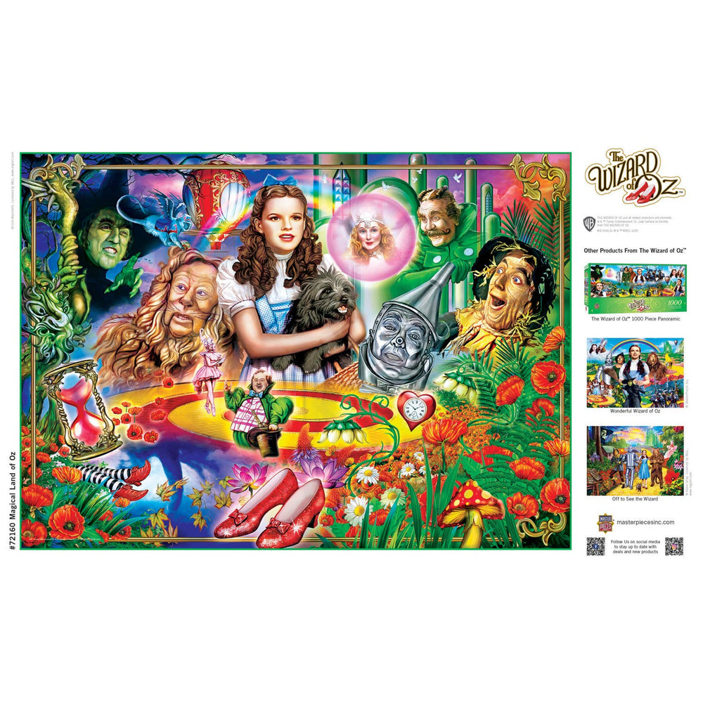 The Wizard of Oz – Magical Land of Oz 1000 Piece Puzzle by Masterpieces - Masterpieces Puzzles - Jigsaw Puzzles - The Puzzle Center -