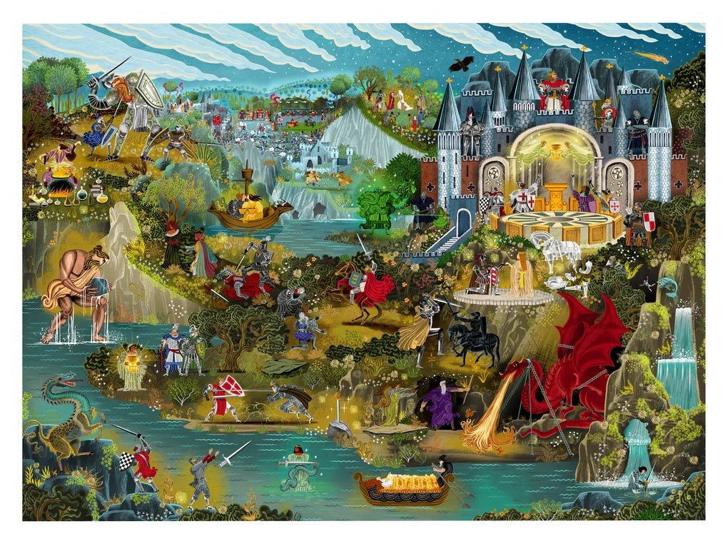 The World of King Arthur 1000 Piece Jigsaw Puzzle | Laurence King Publishing - Jigsaw Puzzles - The Puzzle Center