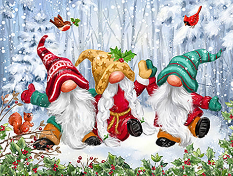 Three Winter Gnomes 300 Piece Holiday Puzzle by SunsOut Puzzles - SunsOut - Jigsaw Puzzles - The Puzzle Center -
