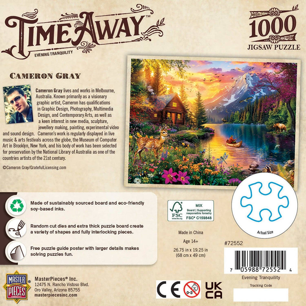 Time Away Evening Tranquility 1000 Piece Jigsaw Puzzle | Masterpieces Puzzles - Masterpieces Puzzles - Jigsaw Puzzles - The Puzzle Center