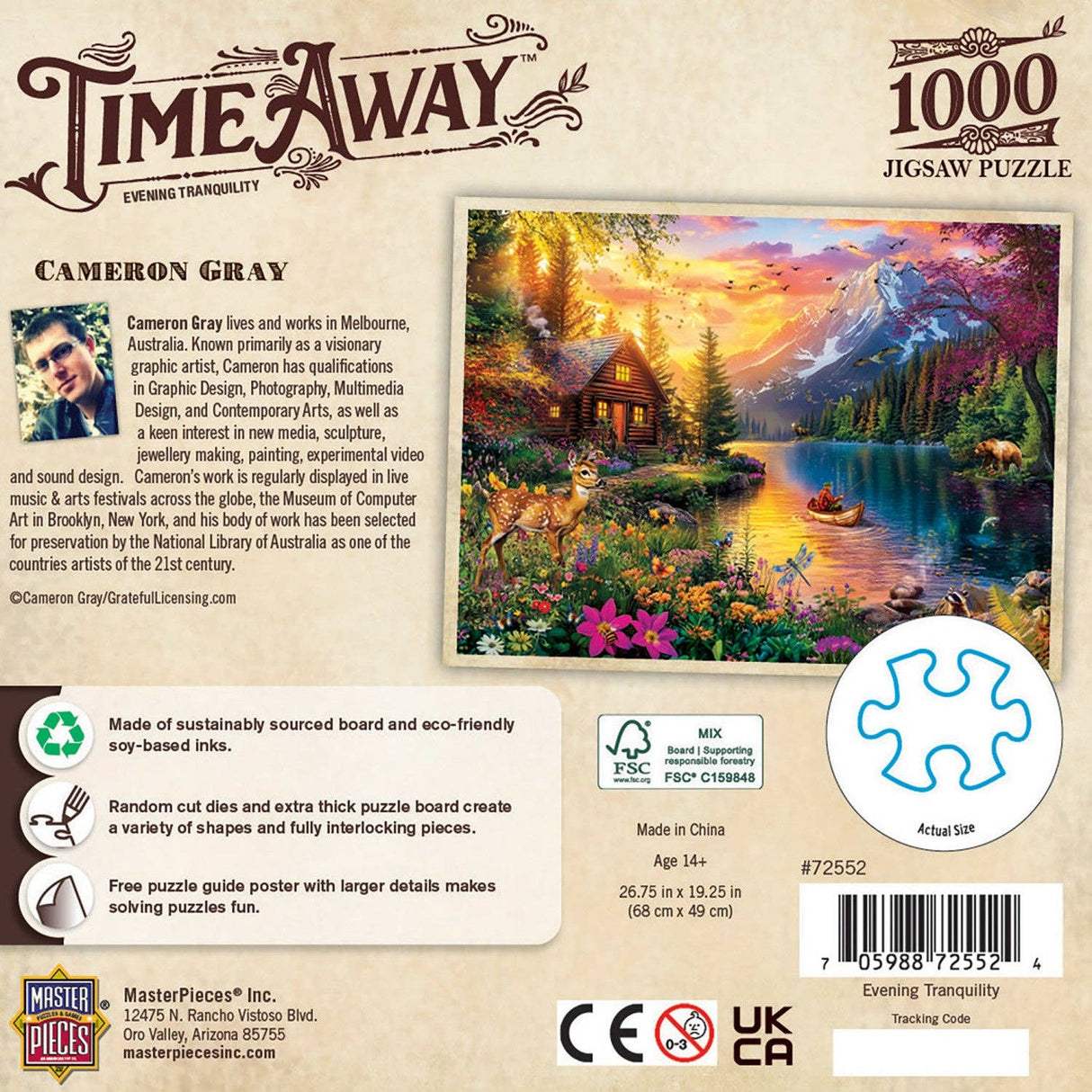Time Away Evening Tranquility 1000 Piece Jigsaw Puzzle | Masterpieces Puzzles - Masterpieces Puzzles - Jigsaw Puzzles - The Puzzle Center