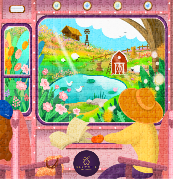 Train Ride 1000 Piece Jigsaw Puzzle | Elewhite - Jigsaw Puzzles - The Puzzle Center