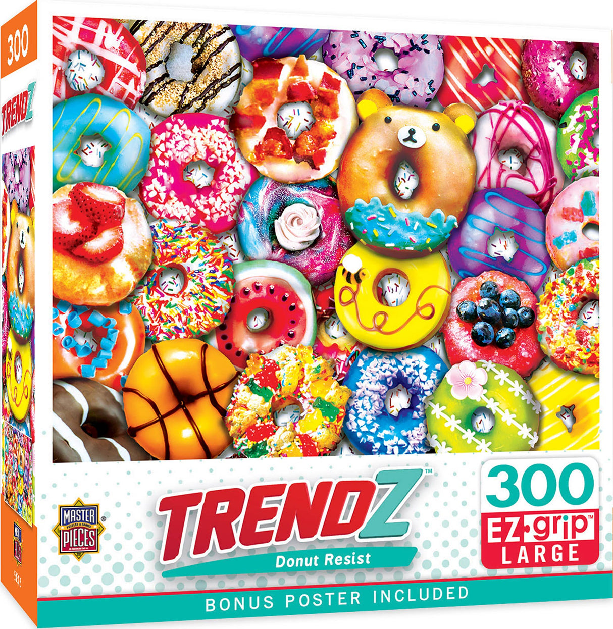 Trendz - Donut Resist 300 Piece EZ Grip Puzzle by Masterpieces Puzzles - Masterpieces Puzzles - Jigsaw Puzzles - The Puzzle Center