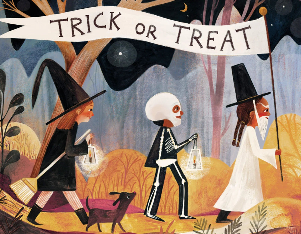 Trick or Treat 100 Piece Mini Jigsaw Puzzle | New York Puzzle Company - Mini Jigsaw Puzzles - The Puzzle Center