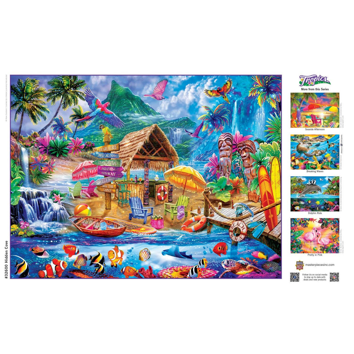 Tropics - Hidden Cove 300 Piece Jigsaw Puzzle by Masterpieces Puzzles - Masterpieces Puzzles - Jigsaw Puzzles - The Puzzle Center