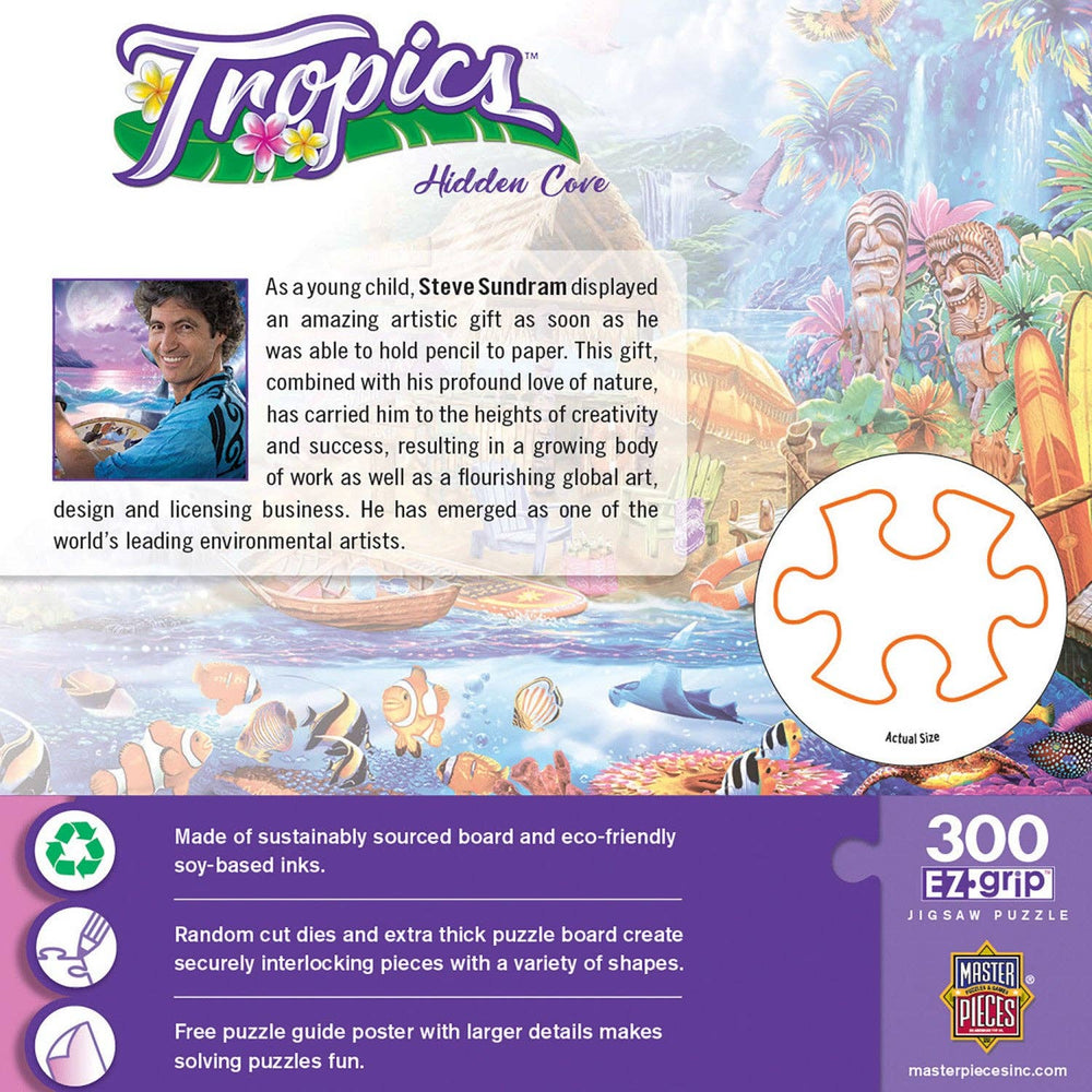 Tropics - Hidden Cove 300 Piece Jigsaw Puzzle by Masterpieces Puzzles - Masterpieces Puzzles - Jigsaw Puzzles - The Puzzle Center