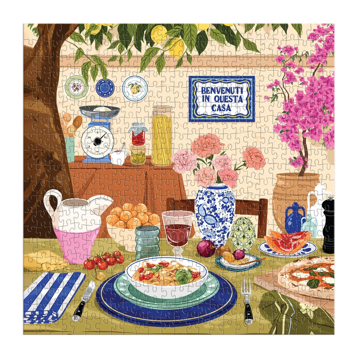 Tuscan Afternoon 500 Piece Jigsaw Puzzle | Galison - Jigsaw Puzzles - The Puzzle Center