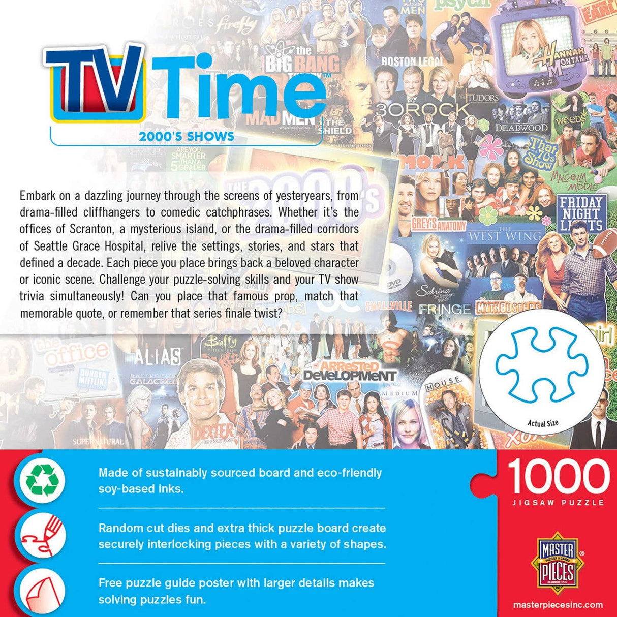 TV Time - 2000's Shows 1000 Piece Jigsaw Puzzle by Masterpieces - Masterpieces Puzzles - Jigsaw Puzzles - The Puzzle Center