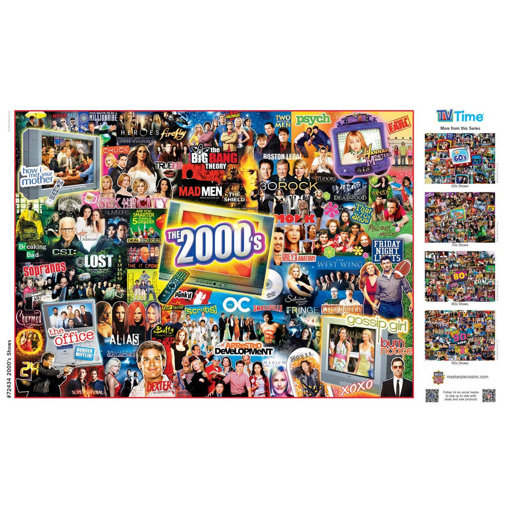 TV Time - 2000's Shows 1000 Piece Jigsaw Puzzle by Masterpieces - Masterpieces Puzzles - Jigsaw Puzzles - The Puzzle Center