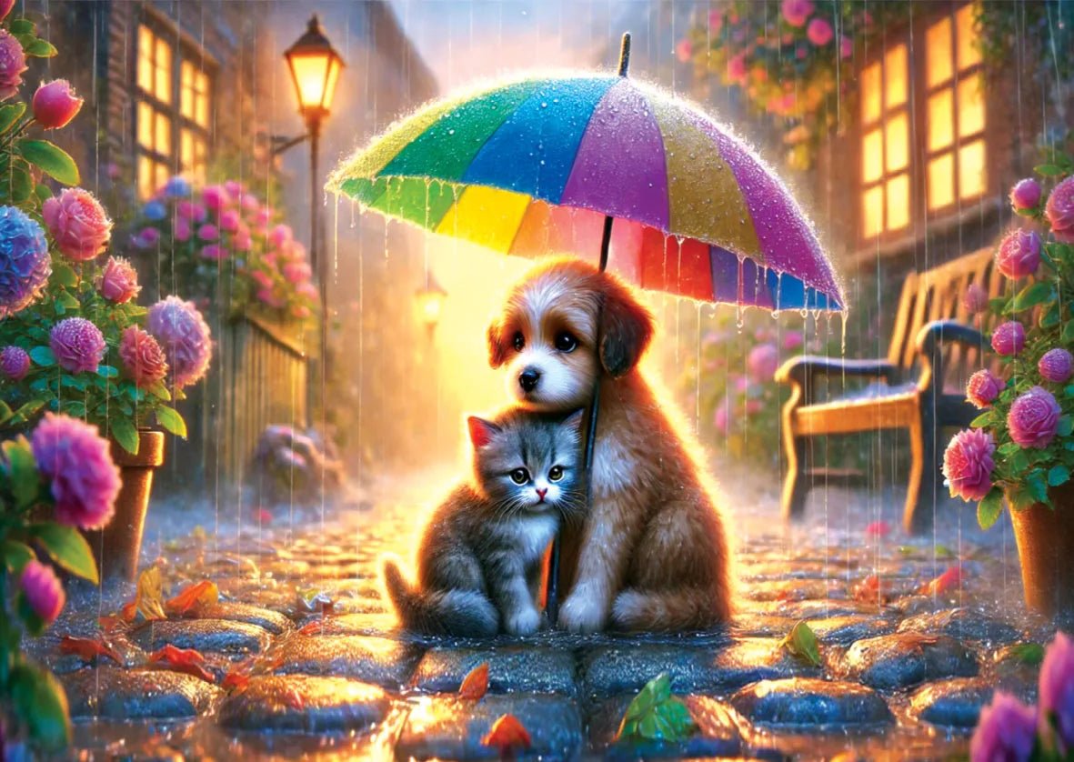 Under Umbrella 1000 Piece Jigsaw Puzzle | Yazz - Jigsaw Puzzles - The Puzzle Center