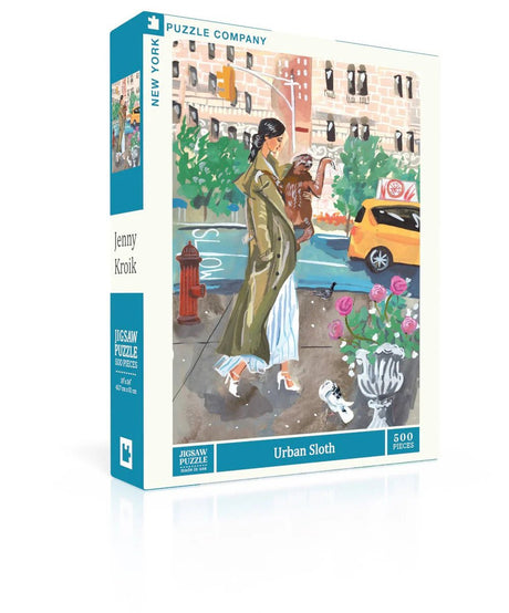 Urban Sloth 500 Piece Jigsaw Puzzle by New York Puzzle Company - New York Puzzle Company - Jigsaw Puzzles - The Puzzle Center