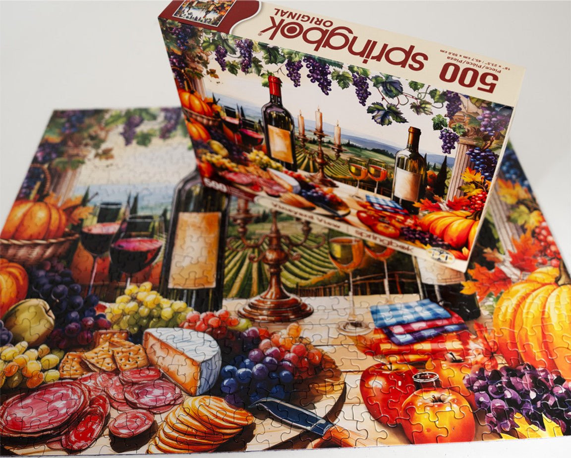 Vineyard View 500 Piece Jigsaw Puzzle | Springbok Puzzles - Springbok Puzzles - Jigsaw Puzzles - The Puzzle Center